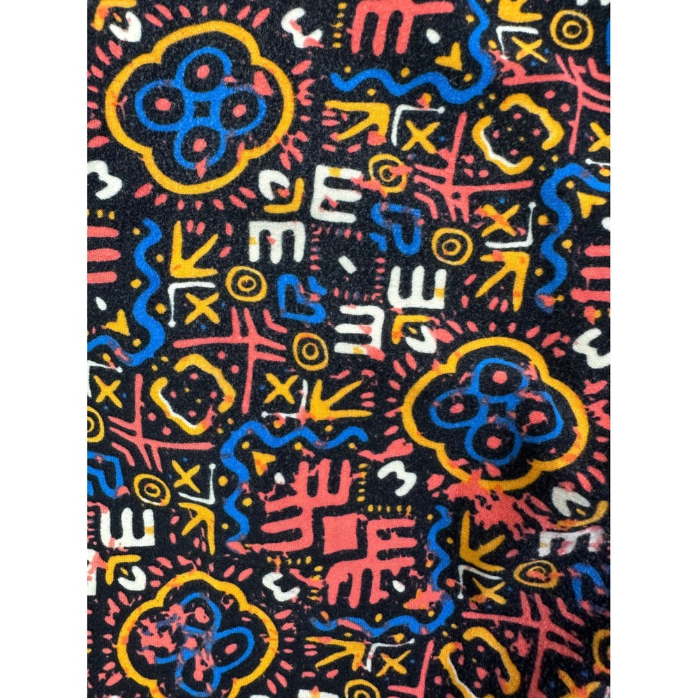 LuLaRoe Tall & Curvy Leggings Multi-Color Tribal Geometric Print Soft Stretch TC